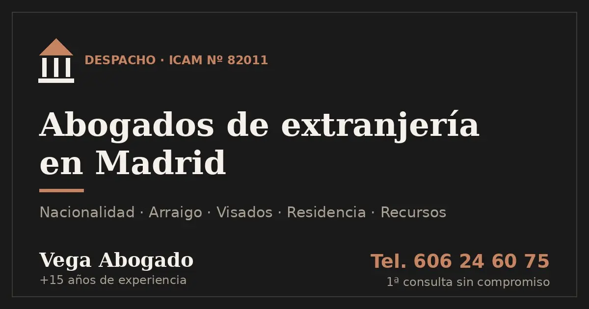 Vega Abogado especialista en derecho de extranjería