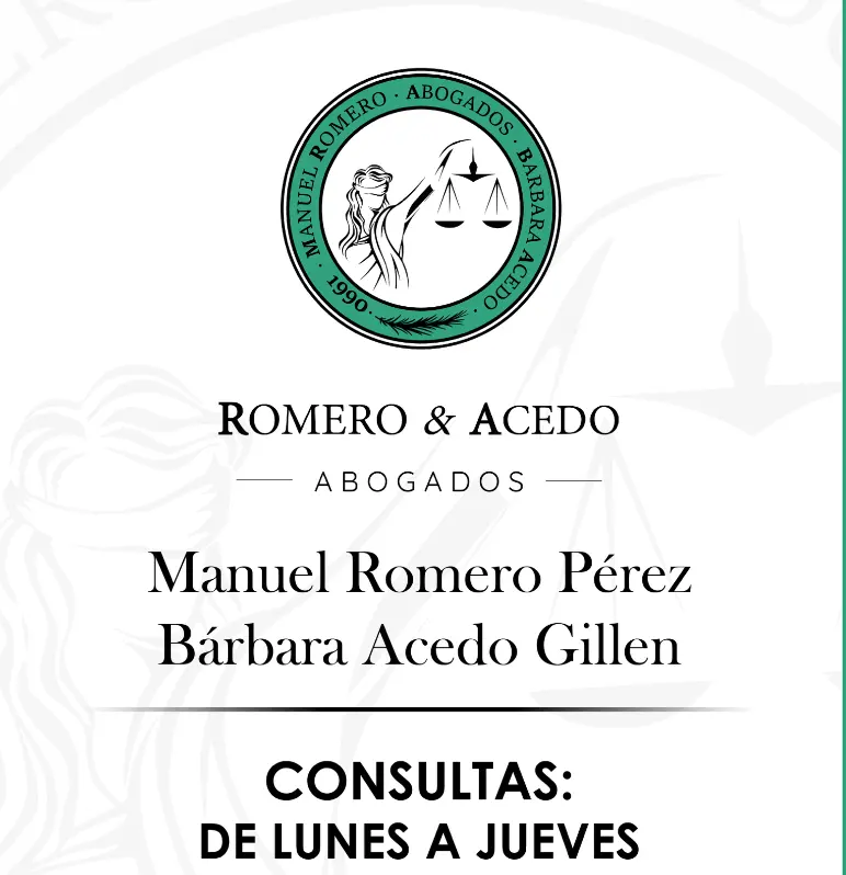 ROMERO y ACEDO Abogados con más de 30 años de experiencia