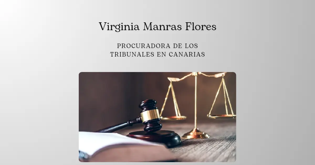 Virginia Manras Flores Procuradora en Canarias