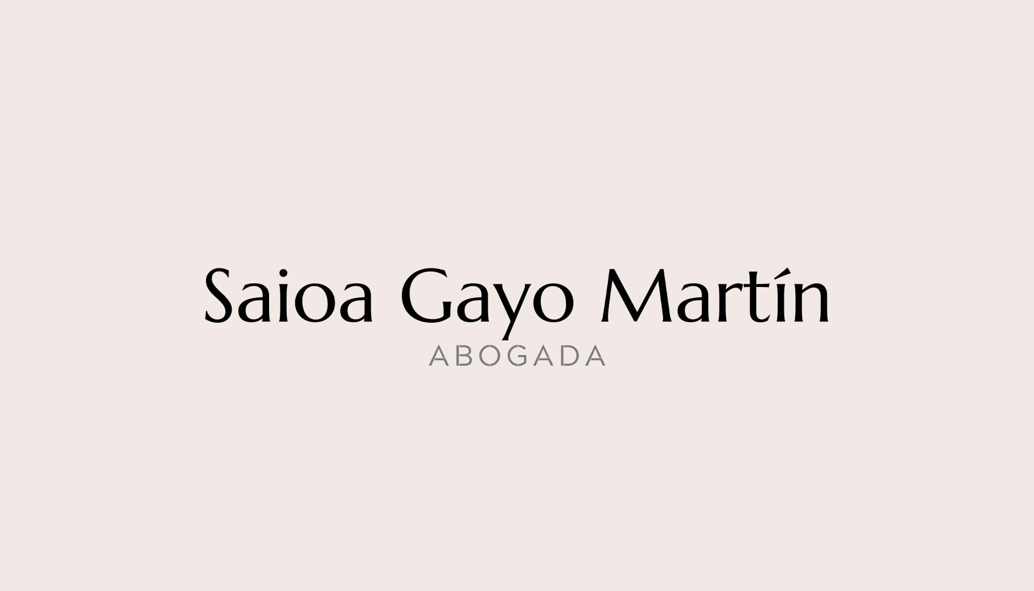 SAIOA GAYO MARTÍN - ABOGADA